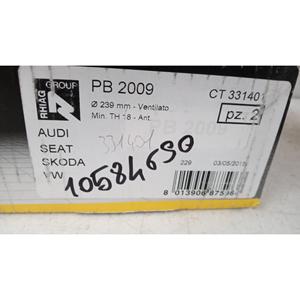 PAR DE DISCOS DE FRENO DELANTEROS VOLKSWAGEN Polo 3ª Serie (94>01) PB2009 Gasolina - - Product Image 5