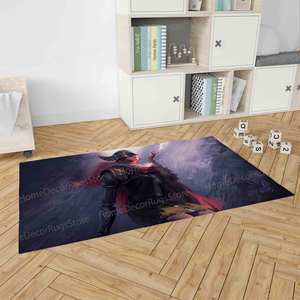 Tapis imprimé - Design moderne pour chambre à coucher, salon et salle de cinéma, avec tapis moelleux à poils longs - Product Image 4