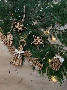 WHOLESALE HANDMADE RATTAN BELL | NATURAL <b>WICKER</b> HOLIDAY DECOR EXPORT FROM 99 GOLD DATA - Product Image 6