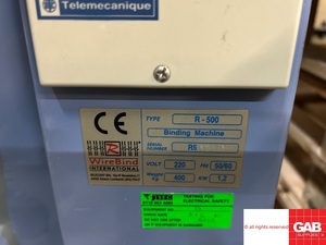 Máquina encuadernadora James Burn R-500 en venta - máquina encuadernadora de alambre en venta - Product Image 6