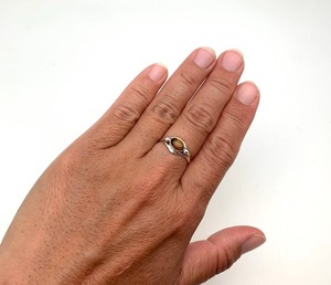 925แหวนเงินแท้เครื่องประดับคลาสสิกสำหรับผู้หญิงแหวน925เงินแท้เสือตาอัญมณีสไตล์โบฮีเมียนของขวัญสำหรับแม่ - Product Image 3