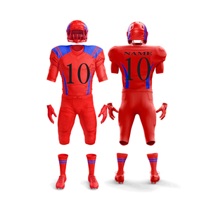 Ensembles d'uniformes de football américain unisexe surdimensionnés et respirants de conception personnalisée, vêtements de sport grande taille, vente en gros bon marché - Product Image 2