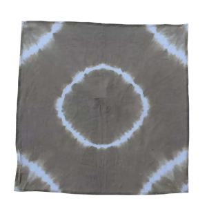 Serviettes carrées en coton pur, faites à la main, imprimées tie-dye, pour la décoration de la maison et des fêtes, vente en gros - Product Image 1