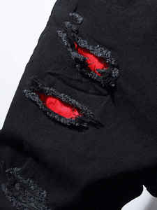 กางเกงขาสั้นผ้ายีนส์สำหรับผู้ชายกางเกงขาสั้นผ้ายีนส์สำหรับผู้ชายดีไซน์สวย - Product Image 4