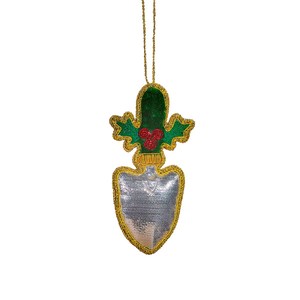 Arbre de Noël brodé Zari suspendu décoration de la maison pour les occasions Diwali objets décoratifs - Product Image 4