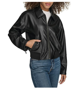 Blouson d'hiver pour homme, col rabattu, manches longues, fermeture éclair sur le devant, doublure en polytwill respirante, motif uni - Product Image 1