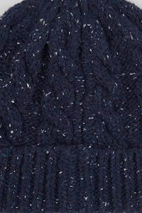 New Arrival Knit Cable Pattern Warm Adjustable Blue & <b>Navy</b> Beanies <b>Caps</b> For <b>Men</b> & Women Stretchable Athletic Beanies <b>Caps</b> - Product Image 6