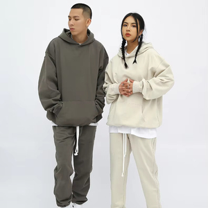 ชุดสูทมีฮู้ดสำหรับผู้ชายชุดวอร์ม2025มีฮู้ดสำหรับผู้ชายเสื้อผ้าแนวสตรีทโอเวอร์ไซส์ผ้าคอตตอน100% ปรับแต่งโลโก้ได้ - Product Image 3