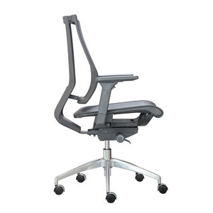 GENESIS02 Premium Office <b>Chair</b> Ergonomic Mesh Back Swivel with Aluminum Base Contemporary Lift Style for Staff for Workshops - Product Image 2