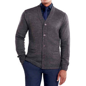 2025 <b>Men's</b> Youth Solid Color Oem & Odm High Quality <b>Men's</b> Sweater Sweater Business Casual Formal Warm <b>Cardigan</b> Sweater - Product Image 3