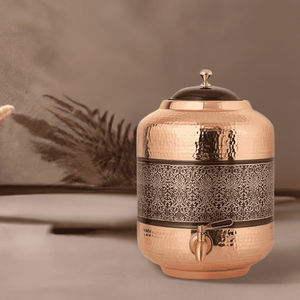 Distributeur d'eau en cuivre de conception martelé et gravure personnalisé dans le prix de gros pour Restaurant Hotel Office Home - Product Image 6