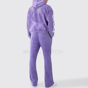 Ensemble de survêtement d'hiver pour homme 2025, léger, 100% coton, logo personnalisé imprimé, design respirant, meilleure qualité, survêtement pas cher - Product Image 2