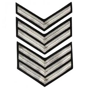 Chevrons de Bordado Elegantes para Uniformes, Rayas de Sargento, Chevrons de Hombro con Rango - Product Image 4