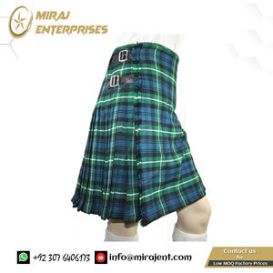 Jupe plissée médiévale multicolore style festival KILT écossais pour hommes Kilt utilitaire de 86 verges avec logo personnalisé - Product Image 4