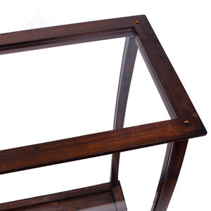 Vitrina clásica de madera de cedro marrón, suministros de artesanía de arte náutico alto de tamaño mediano, artesanía, decoración del hogar, técnica pintada a mano - Product Image 3