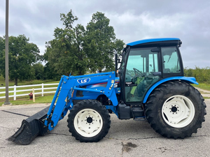 Tracteur agricole 4x4 LS bleu de qualité abordable avec chargeur frontal, machine agricole multifonctionnelle - Product Image 3