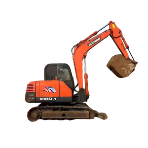 Excavatrice d'occasion Doosan DH80, DH55, DH60, DH75, DX60, DX75, mini-excavatrice hydraulique sur chenilles, petite machine de terrassement - Product Image 5