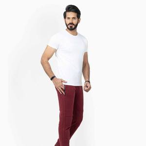 เสื้อยืดผ้าฝ้าย100% สำหรับผู้ชายทรงบ็อกซี่ฟิตเนสพิมพ์ลายออกแบบได้ตามต้องการ - Product Image 4