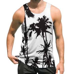 Débardeur sans manches en coton/fibre de bambou pour homme, impression personnalisée, t-shirt de sport, fitness, grande taille, sous-vêtements, séchage rapide, protection UV - Product Image 2