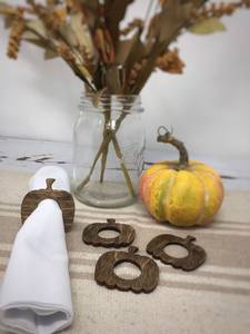 Ronds de serviette, ronds de serviette en rotin, ronds de serviette en osier, décor de table - Product Image 3