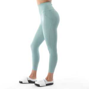 Vente en gros de leggings taille haute pour femmes pantalon de yoga de compression sans couture vêtements de sport extensibles tenue de fitness personnalisée OEM - Product Image 2