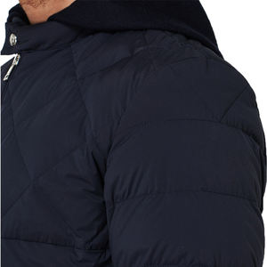 Veste matelassée légère et personnalisée pour hommes, manteaux d'hiver doublés matelassés résistants à l'eau à fermeture éclair complète - Product Image 5