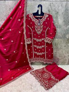 เสื้อผ้าแฟชั่นสไตล์ชนเผ่ามาใหม่ชุดสูทชินอนซาลาวาร์แบบเรียงตามลำดับปักลายและทำงานแฟชั่นสำหรับผู้หญิง - Product Image 5