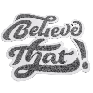 Embroidery Patch Personalize logo Hoodie Heat Press <b>Iron</b>-<b>on</b> Cloth Badge logo <b>Letter</b> Custom Chenille Patches Motivation for Hats - Product Image 6