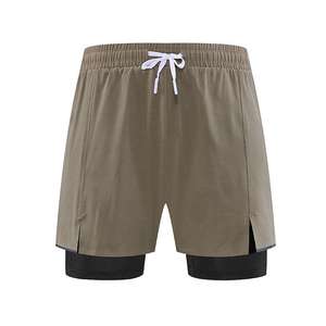 Logo personnalisé de haute qualité Shorts en maille hommes Basketball vierge Double couche Shorts en maille 2 en 1 Shorts MenDDP expédition - Product Image 2