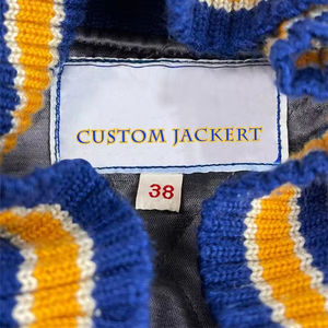 OEM personalizado Varsity chaqueta de invierno de alta calidad de cuero mangas de la Universidad de béisbol Letterman lana Varsity chaqueta para los hombres - Product Image 5