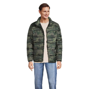 Veste d'hiver matelassée pour hommes de dernière qualité matelassée à col montant en toile grande taille compressible S-3XL tailles High Street grand manteau pour hommes - Product Image 1