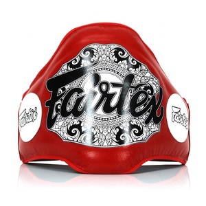 Protection corporelle Fairtex en cuir de vache véritable de haute qualité, équipement d'entraînement de MMA et de kickboxing, logo personnalisé, protège-ventre - Product Image 2