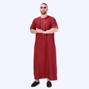 Produits les plus tendance Vêtements islamiques pour hommes Thobe Jubba Haute qualité Meilleure vente Vêtements islamiques pour hommes Jubbah - Product Image 1