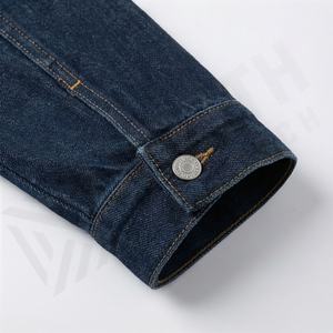 Chaqueta Vaquera Corta para Mujer con Lavado Vintage, Detalles Desgastados, Bolsillos Delanteros, Estilo Casual, Color Personalizado - Product Image 6