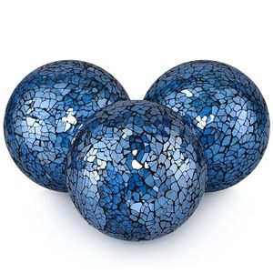 Boules décoratives de Noël en verre mosaïque élégante pour pièce maîtresse de salon et célébration de vacances de M/S SHAAD HANDICRAFTS - Product Image 2