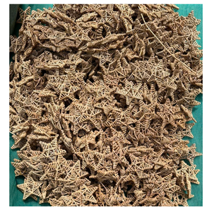 Adornos navideños de ratán, diseño de árbol de estrella de mimbre hecho a mano, Material Eco Natural, adornos navideños de ratán para Decoración - Product Image 2