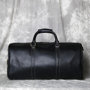 Sac de week-end en cuir souple pour la nuit Sacs de voyage en cuir véritable - Product Image 5