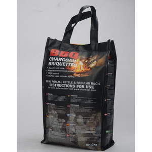 <b>Disposable</b> Aluminum <b>BBQ</b> Charcoal Briquettes 3kg Black Pearl Brand Low Ash Smoke Flame Safety for Sale Price Most Competitive - Product Image 3