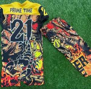 Ventes chaudes, uniformes de football américain sur mesure 7 sur 7, avec taille personnalisée, sans manches, en polyester/coton, fabriqués au Pakistan - Product Image 3