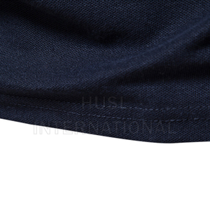 Chándal de secado rápido personalizado para hombre para Polo, tejido de punto de poliéster 100%, color sólido con su propio logotipo para ropa de verano - Product Image 5