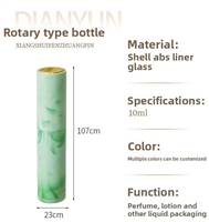 Mini bouteille de parfum portable avec pompe pulvérisateur coloré vide parfum étui rechargeable et atomiseur