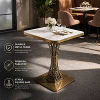 Patas de Mesa de Comedor de Hierro Resistentes y Duraderas, Diseño de Torre, Patas Metálicas Comerciales para Muebles de Comedor