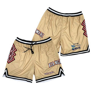 Custom High Street Basketball <b>Shorts</b> for <b>Men</b> Mid Knitted Mesh Breathable Sports Jersey <b>Shorts</b> Plus Size Option Manufacturers - Product Image 2