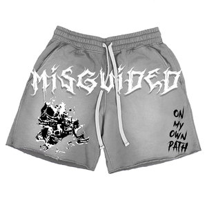 Pantalones Cortos Personalizados de Alta Calidad con Estampado Completo, Estilo Urbano, de Algodón Francés con Estampado Puff para Hombre - Product Image 4