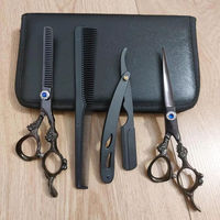 Sac à dos professionnel pour barbier Razor Edge, outils de coupe de salon en acier inoxydable de haute qualité avec étui, réutilisables et durables