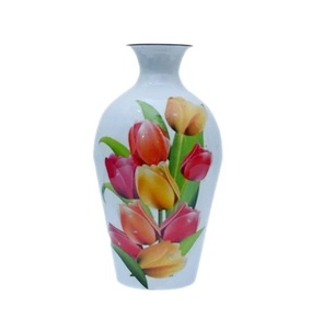 Impresionante florero de metal de diseño antiguo para decorar mesas y agregar encanto a bodas, casas o fiestas - Product Image 4