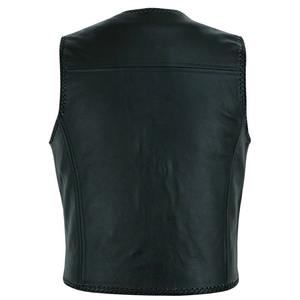 Color personalizado sin mangas Vintage hombres Chaleco de cuero/alta calidad nueva llegada último diseño transpirable Chaleco de cuero - Product Image 6