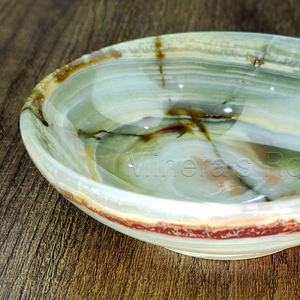 Cuenco de frutas con diseño de mármol de alta calidad, colores naturales redondeados para Decoración de mesa de restaurante en casa, servicio de comida pulido - Product Image 4