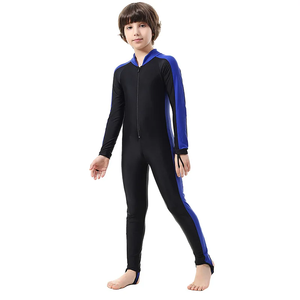 UPF 50+ Rash Guard Girls Boys Long Sleeve One Piece Swimsuit for kids <b>Teen</b> Children Beach Surf Swimming <b>Suit</b> Quick dry Warm - Product Image 2