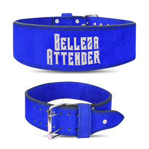 Ceinture de levage de puissance en cuir de qualité supérieure boucle à broche unique ceinture d'haltérophilie ceintures de gymnastique dynamophilie 10mm 4 pouces - Product Image 4